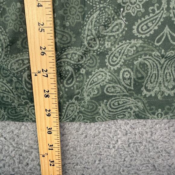 Todd Snyder Olive Bandana Long Sleeve Camp Collar Shirt Mens M Green Stretch NEW - Picture 7 of 16